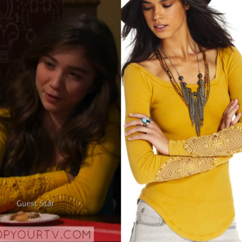 Gold Synergy Cuff Thermal Top by Free People